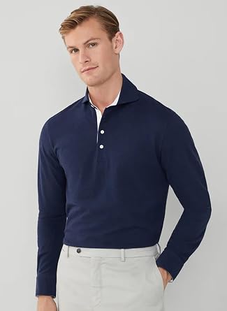 Hackett London Cutaway Ls Polo Erkekler