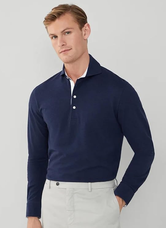 Hackett London Cutaway Ls Polo Erkekler