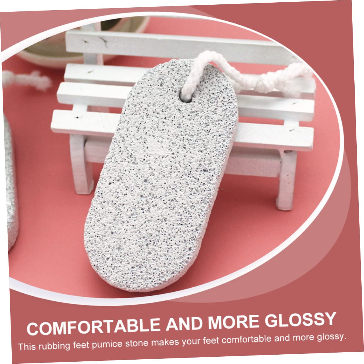 Piedra Pómez Volcánica para Pies 20 Piezas, Exfoliante y Masaje | Uso en Baño de Pies y Hogar, Piedra Volcánica, Elimina Durezas, Fácil de Usar, Formato 20 Unidades