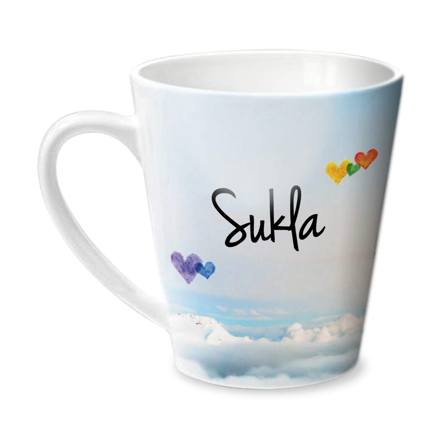 Hot Muggs Simply Love You Sukla Conical Mug Personalised Name Ceramic, 315 ml, 1 Unit