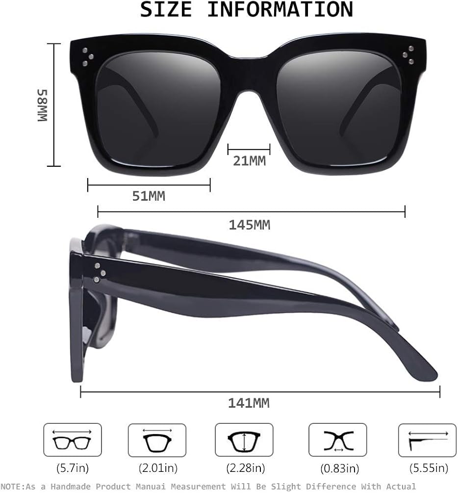 Miniatura 4 de Taotaoqi, lentes de sol vintage para mujer de gran tamaño, diseño cuadrado de lujo, lentes de sol UV400 protección con lente plana