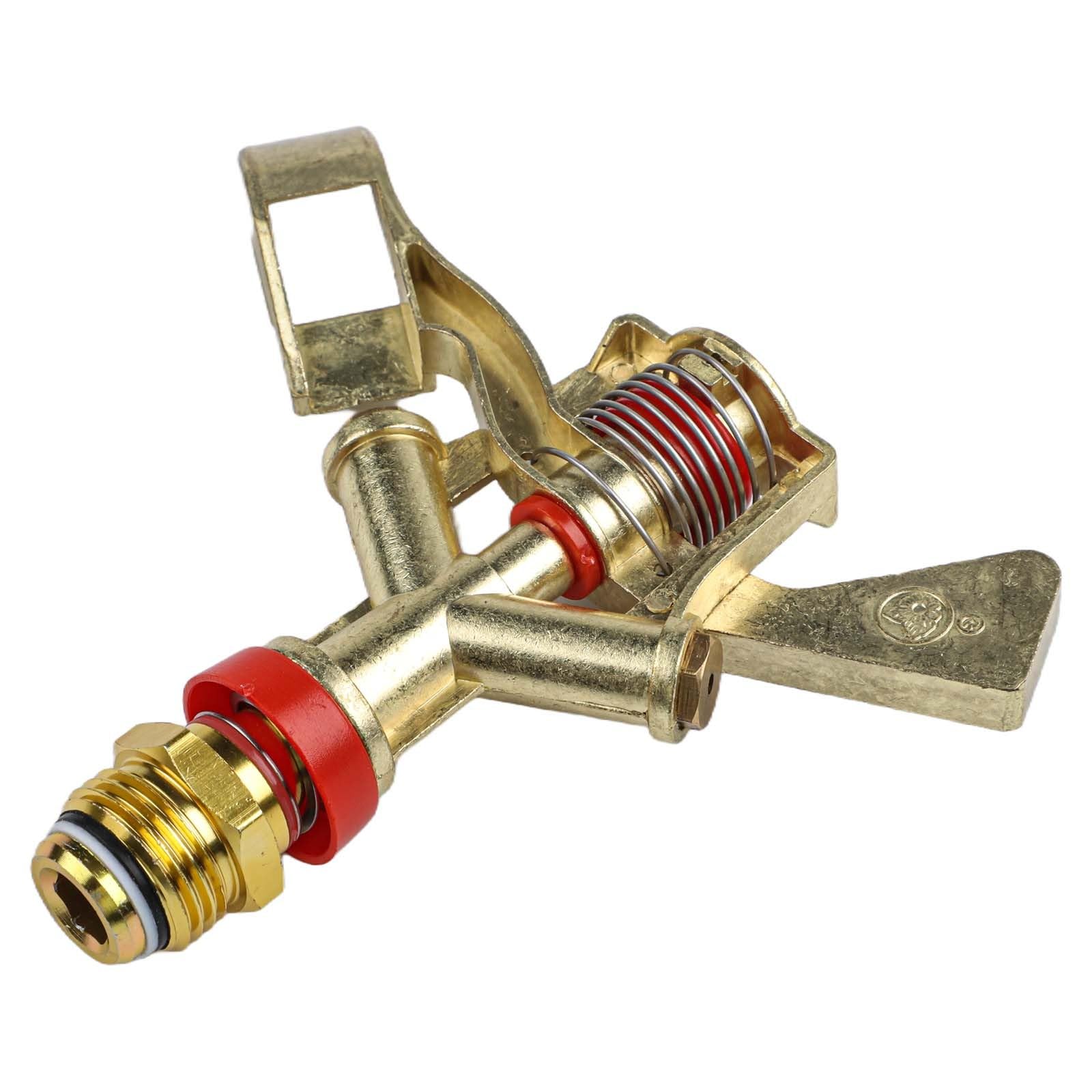 Messing-Sprinkler, 30,5 cm Außengewinde, verstellbare Grad-Rotation, Gartenbewässerungskopf, Rasen, Landwirtschaft, Bewässerung
