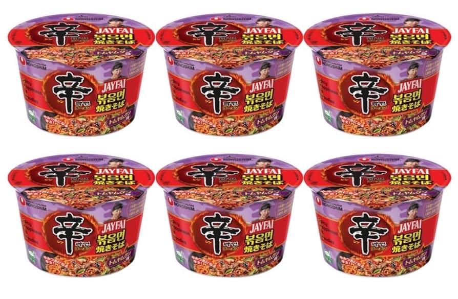 Amazon.co.jp: 【6個セット】辛 ラーメン トムヤムクン やきそば