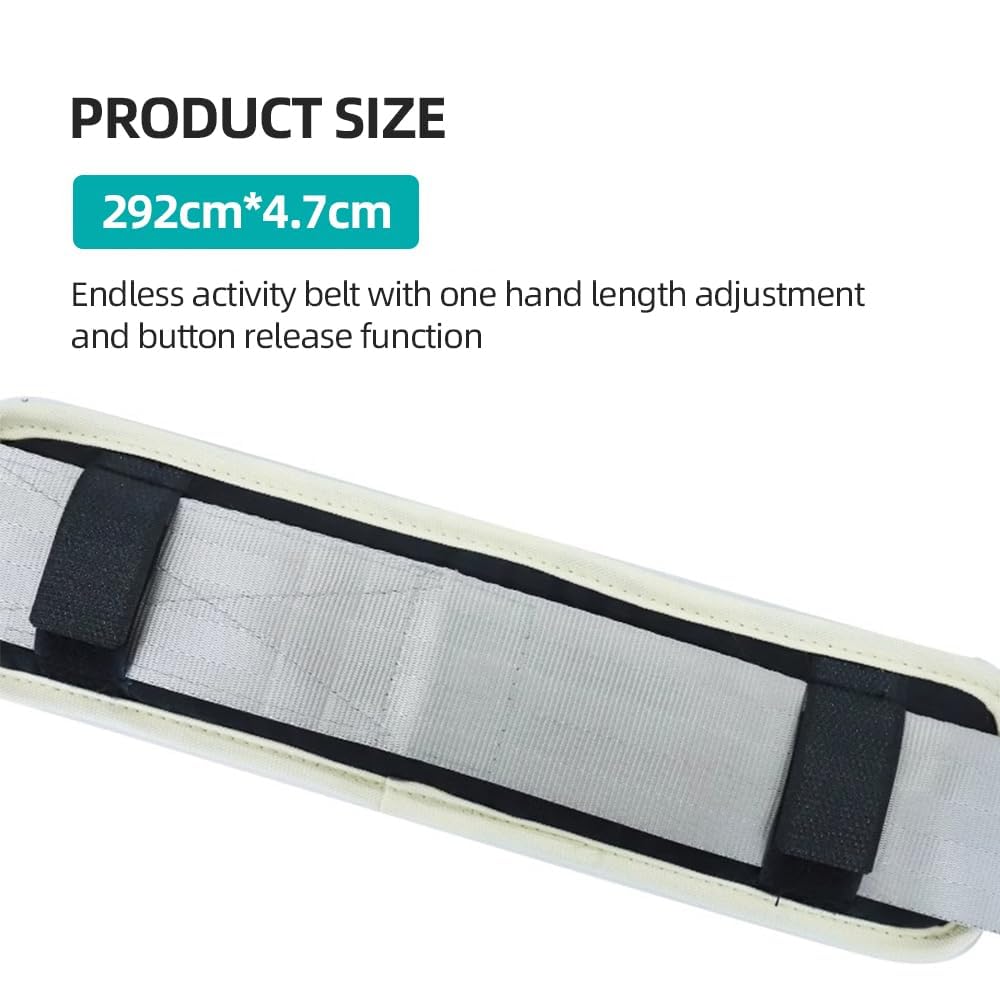 Mobilization Belt Physiotherapie – Vielseitiger Extremitäts-Mobilisierungsgürtel – Premium-Gurt für Physiotherapie, Reha und Stretching, Grau