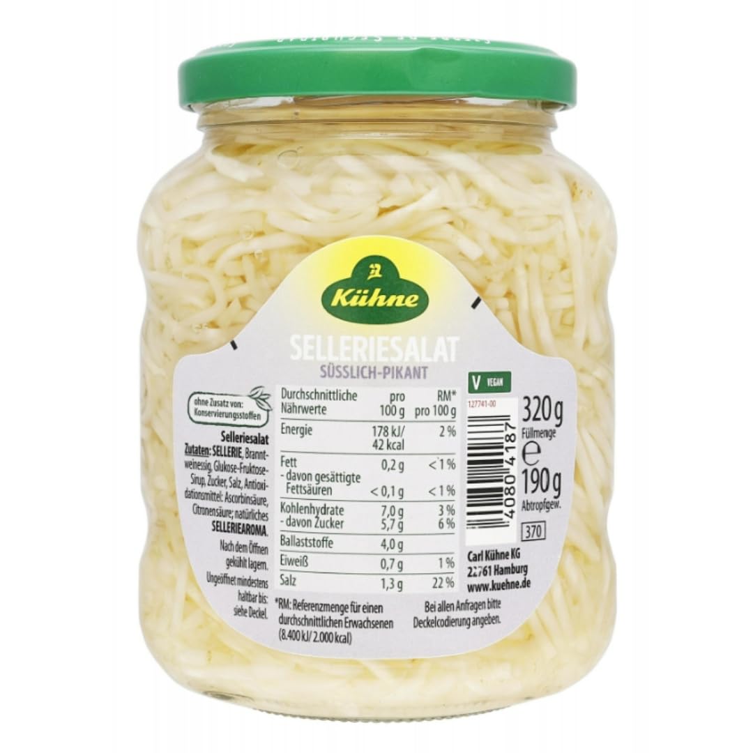 Kühne Sellerie Salat 190 Gramm x 5 STÜCK