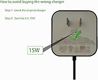 Vista 3 de Adaptador de corriente de 15 W para Dot (3ª/4ª/5ª generación), Echo Dot con reloj, Echo Dot Kids Edition, Echo Pop (2023) Echo Show 5