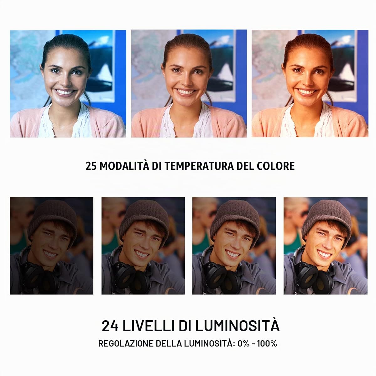 DigiPower - L'istruttore - Treppiede per iPhone con Telecomando e Luce (Include Microfono, Luce LED, treppiede e Supporto per Telefono) - Lavora Insegna e impara da Home Video Kit Professionale