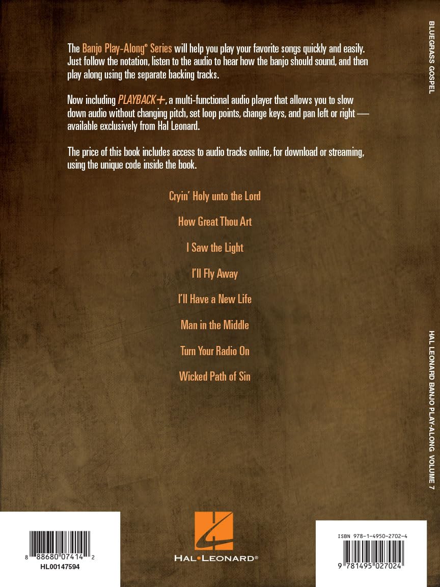 Bluegrass Gospel: Banjo Play-Along Volume 7