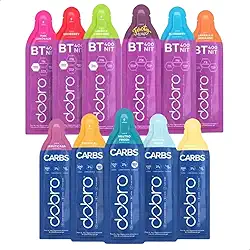 Combo Dobro Géis de Nitrato BT 400 + Carbs, Sabores Variados, Suplemento Esportivo Pré e Intra Treinos.