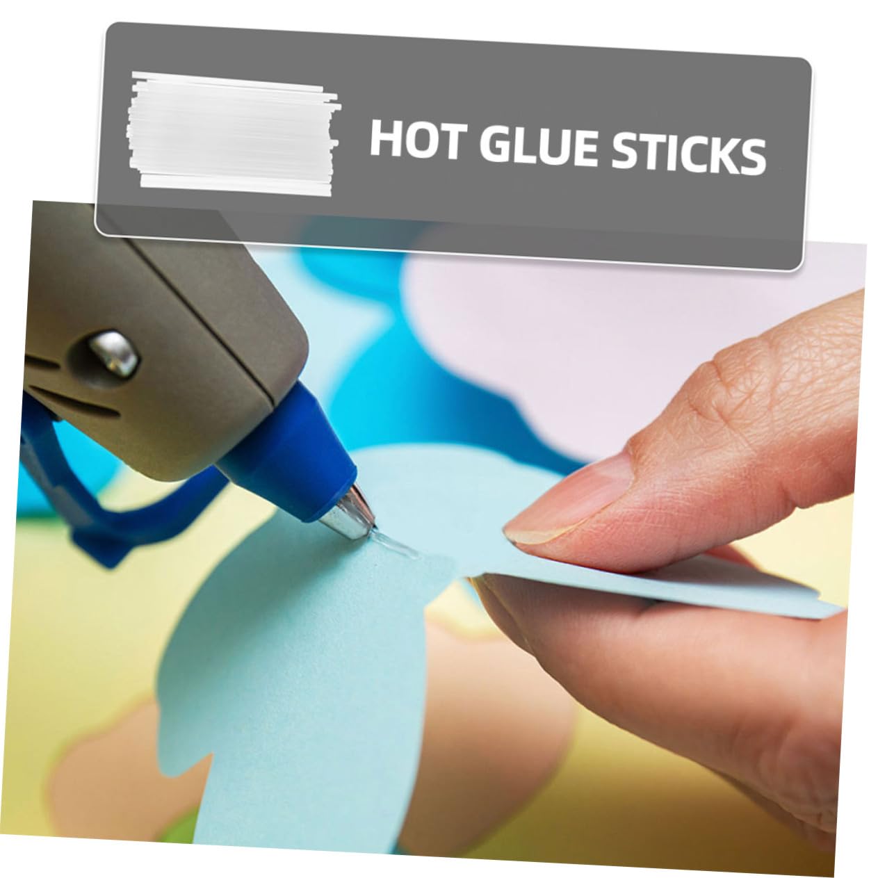 DOITOOL DIY Crafts Hot Melt Glue Sticks 100pcs Adhesive Glue Rods Hot Melt Adhesive Sticks