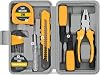 Small Home Tool Kit Set, 13 Pieces Portable Hand Tools with Storage Box, Essential Household Tools