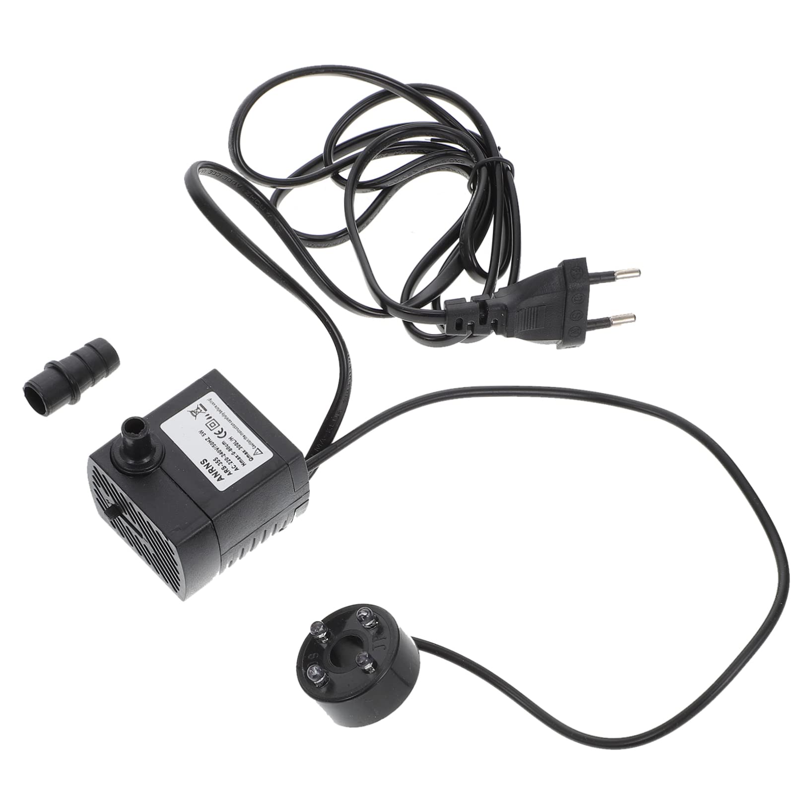 POPETPOP Accesorios Para Peceras W Tanque Sumergible Agua Estanque Fuente Luz LED Peces Mini Bomba Circulación con Enchufe Acuario