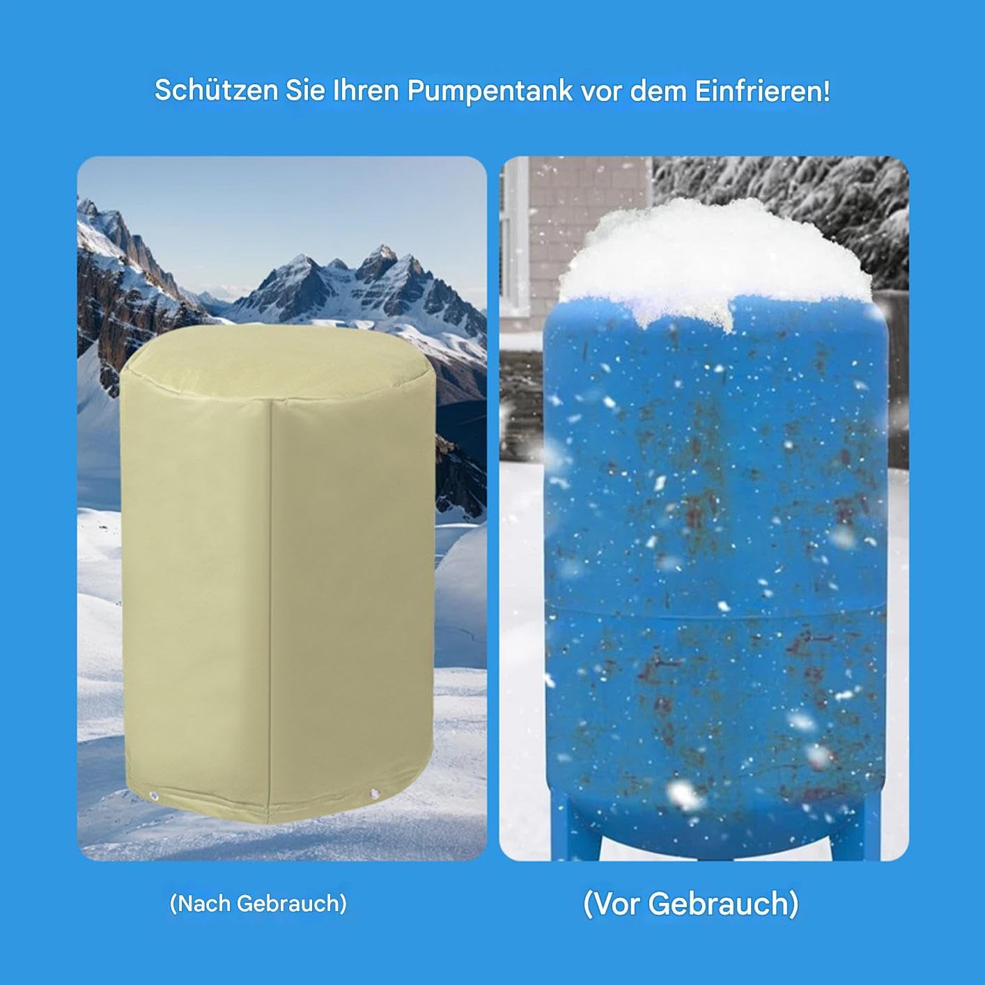 Cubierta para bomba de pozo Protector con aislamiento contra las heladas | Cubierta Para Tanque De Agua Exterior en invierno, patio, jardín, césped, cobertizo, riego, piscina
