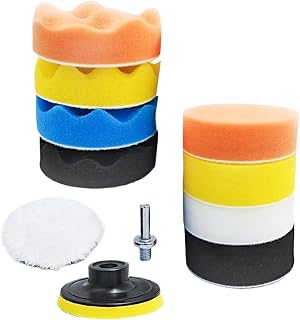 Drill Buffing Pad, Drill Buffing Pad Drill Polish Kit, Wax Pads Polishing | Car Polishing Wheel Adapter Kit, Polishing Kit, Car Polishing Applicators, Sanding, Waxing, Sealing Glaze