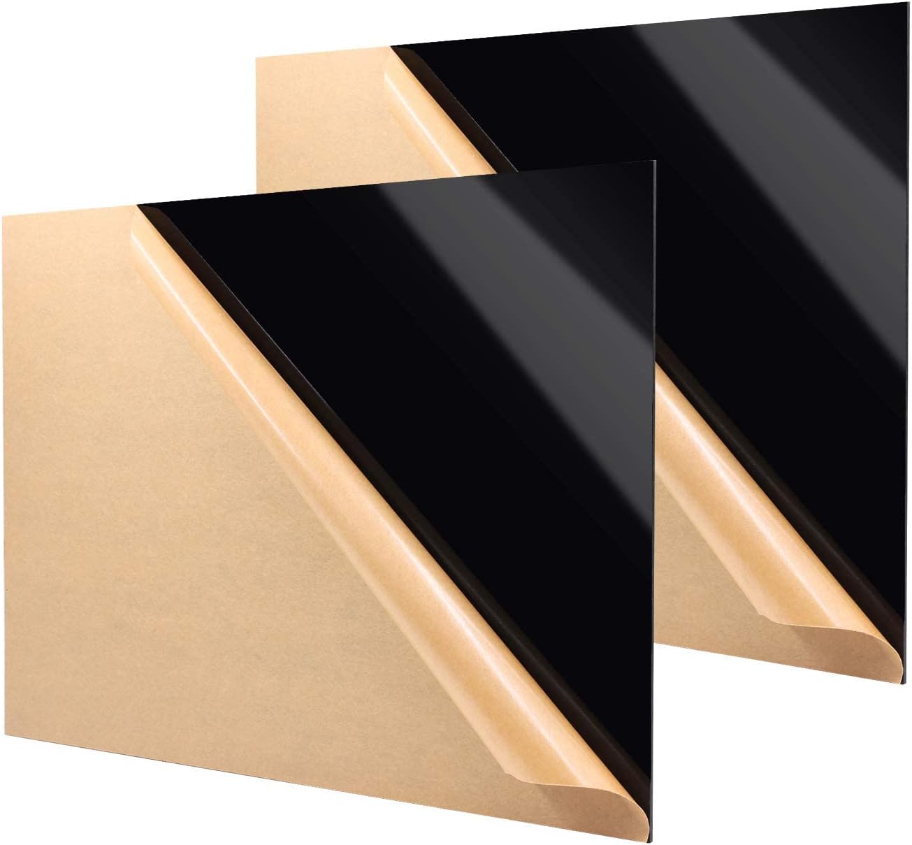 BIGIMALL Acrylic Sheet; BLACK 2 mm 12 X 18 inches - pack of 2