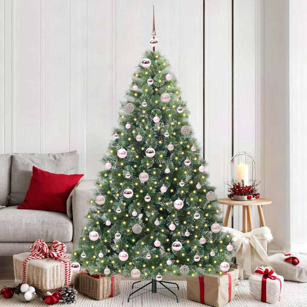 Sapin de Noël artificiel lumineux 180 cm pour la décoration du salon