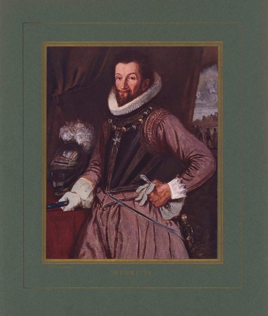 VsoxA Famous Painting Classic Picture Canvas Picture Henry Iv King of France by Hermann Vogel Canvas Picture for Living Room Decor 60x90cm