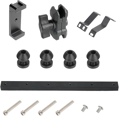 Miniatura 8 de JL - Soporte para teléfono celular, estructura totalmente metálica, ajuste de 360, estabilizador antivibración, apto para Jeep Wrangler 2018-2023 JL