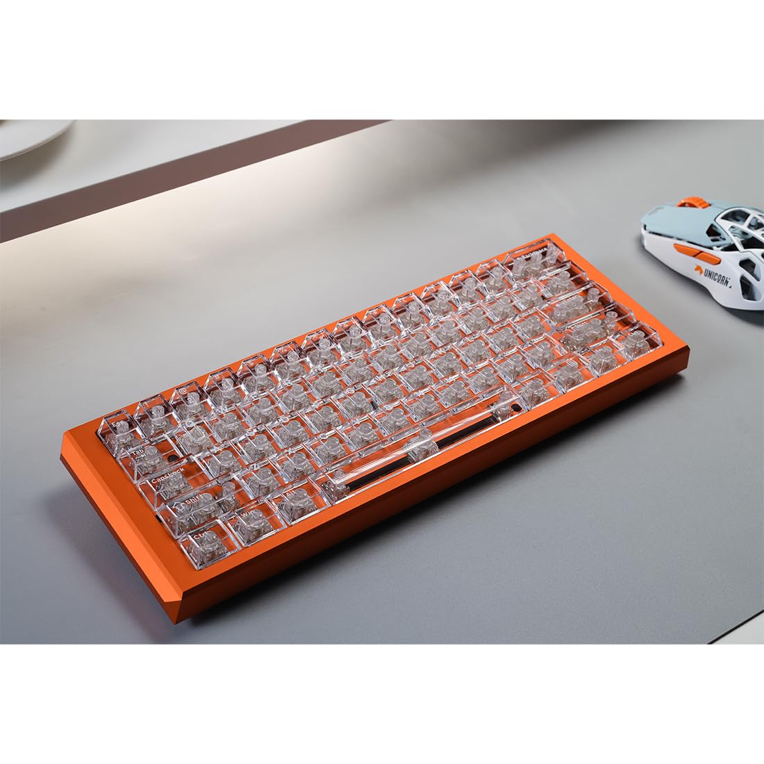 Amazon.co.jp: クリスタルクリアPCキーキャップセット、究極のRGB