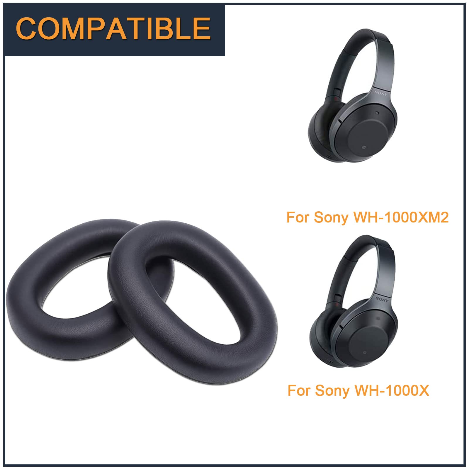 Amazon | Sony WH-1000XM2 & 1000X用イヤーパッド 交換用イヤー