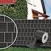 Produktbild Dazone PVC Sichtschutzstreifen (70 m x 19 cm)- Rattan-Anthrazit Zaunfolie Windschutz Extra dick mit 30 x Befestigungsclips