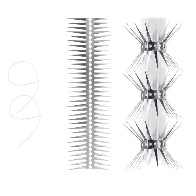 Stainless Steel Fence Spikes for Pigeons, Raccoons