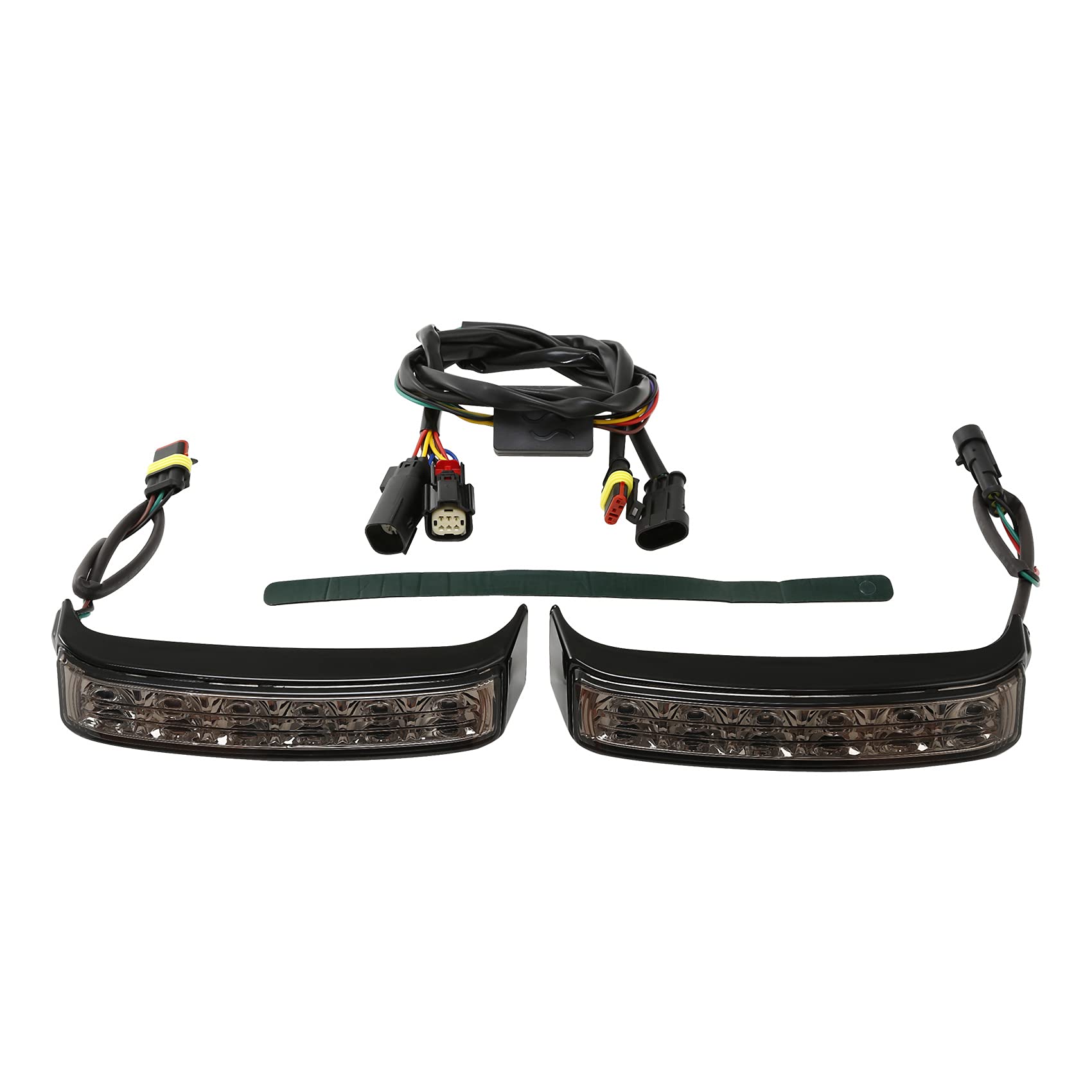 Green-L Smoke Lens LED Saddlebag Bags Running Brake Turn Signal Light Fit for Harley Electra Glide Ultra Classic 2014-2024