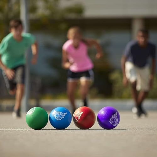 Miniatura 3 de Franklin Sports - Juego de bolas de espuma con revestimiento de superpiel para juegos de patio, bolas pequeñas para juegos de gimnasio, bolas de