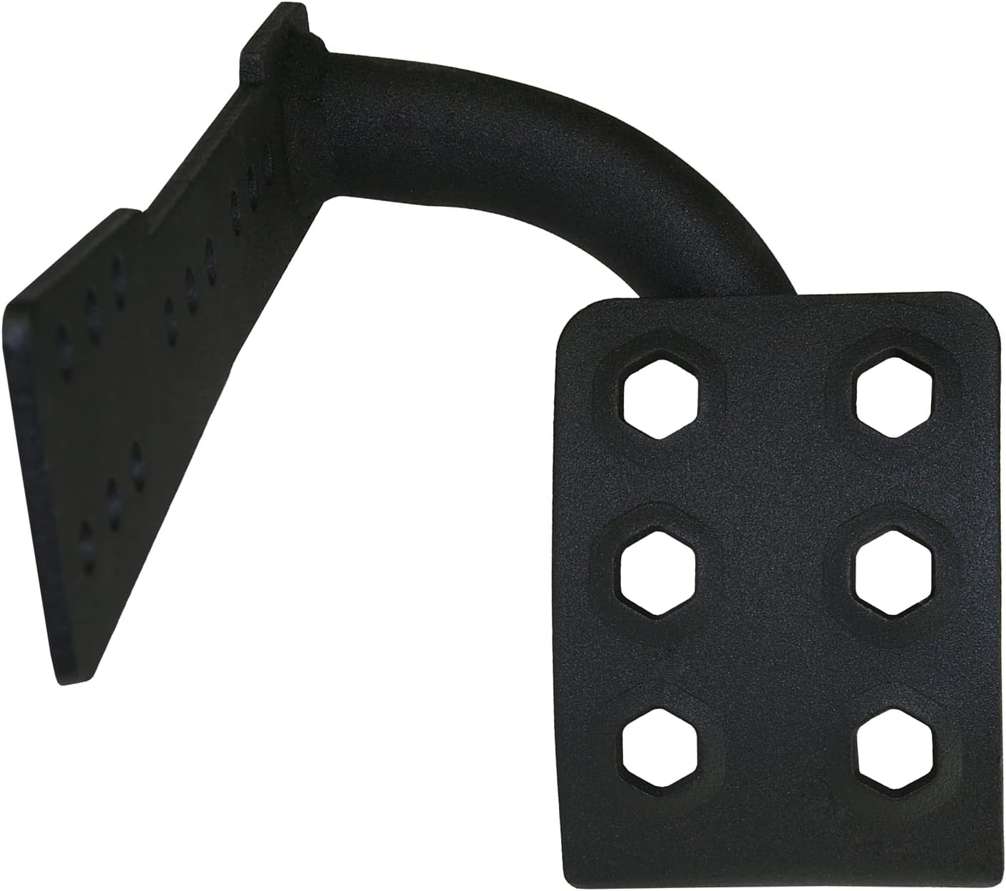 Rugged TUFF HEX Dead Pedal Black Foot Rest Compatible With Jeep Wrangler JK + Unlimited Automatic Driver's Side Kick Panel