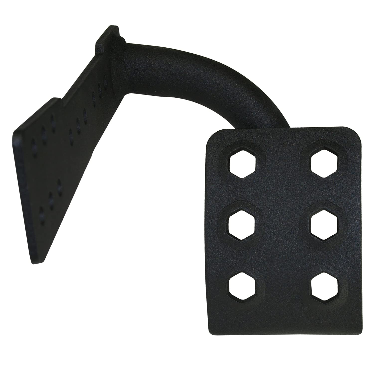 Rugged TUFF HEX Dead Pedal Black Foot Rest Compatible With Jeep Wrangler JK + Unlimited Automatic Driver's Side Kick Panel