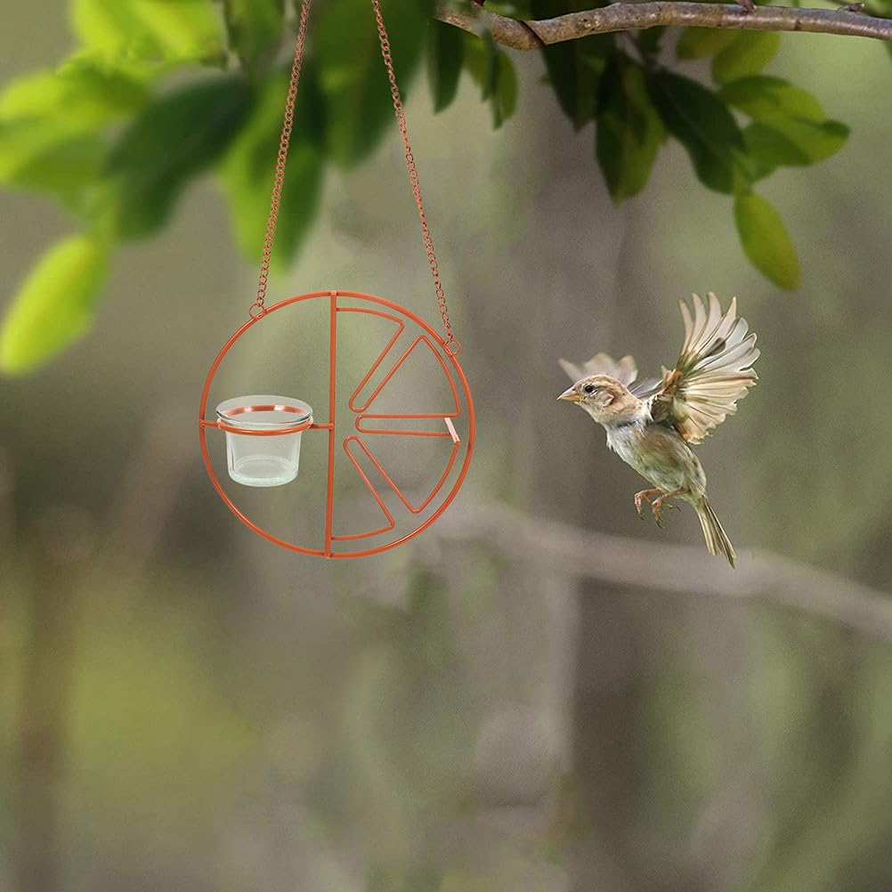 Abaodam 2Pcs Glass Replacement Feeder Cups for Hummingbird Wild Bird Feeders Durable Outdoor Accessories for Garden Balcony Weather Resistant Easy to Clean