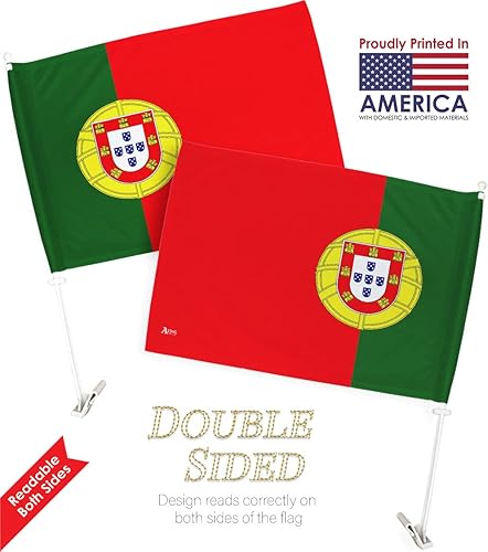 Miniatura 112 de Bandera de Estados Unidos con poste para coche, bandera para carros, 2 unidades, bandera de América, capó para auto, 4 de julio, decoración