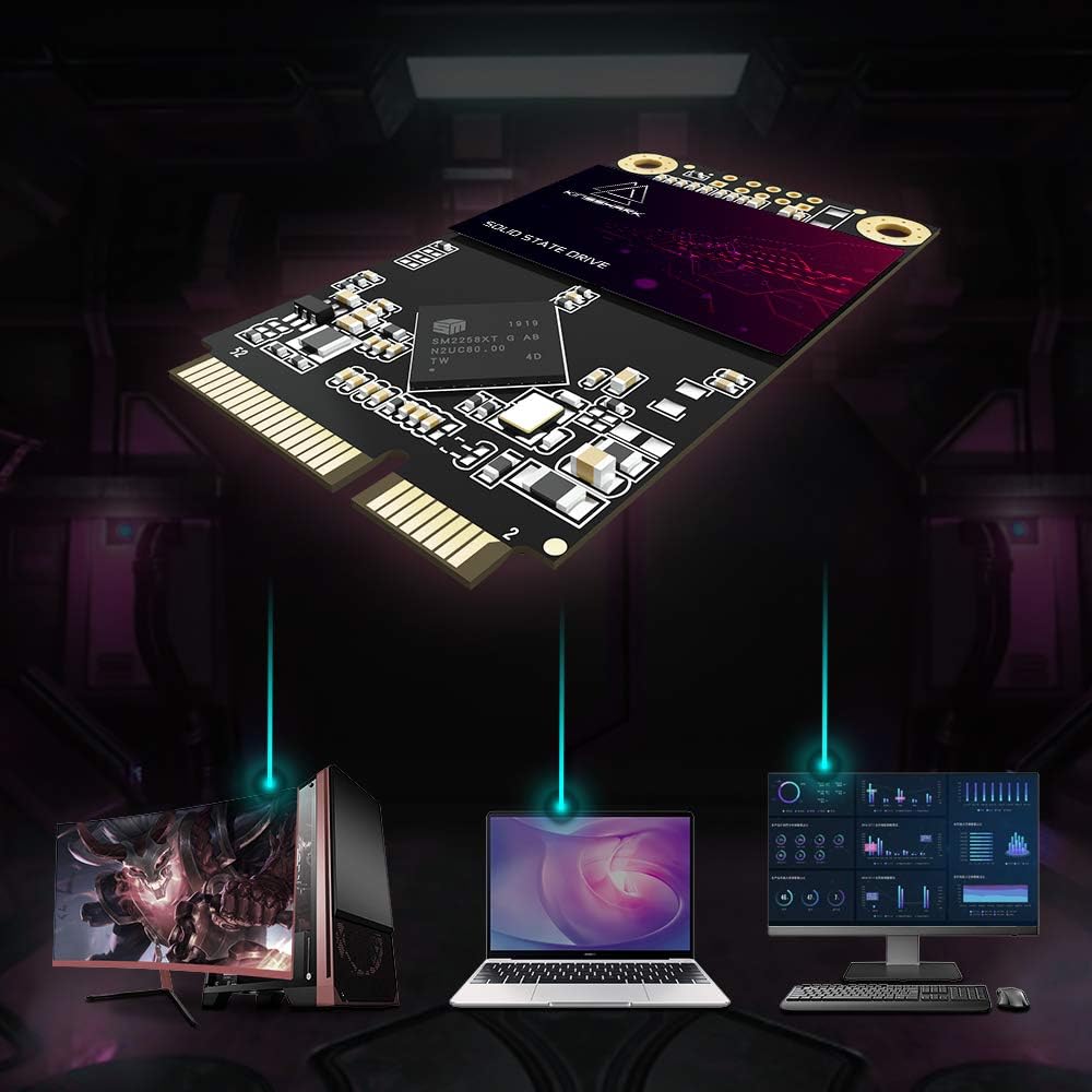 Msata SSD 64GB Kingshark Internal Solid State Drive Mini Sata High Performance Hard Drive Disk for Desktop Laptop SATA III 6Gb/s (64GB, MSATA) - Image 6