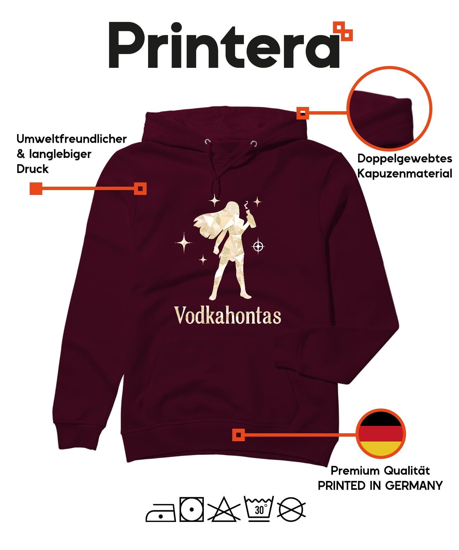 Vodkahontas Zabawny wieczór dziewczęcy JGA koktajl impreza z sentencją kobiety unisex bluza z kapturem bluza z kapturem