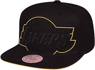 Mitchell & Ness Snapback Cap XL Cropped Los Angeles Lakers Logo Black
