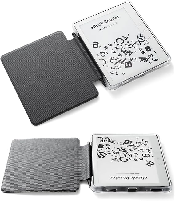 Docooler E-Book Reader, 5.76 E-Ink Screen Reader, 16G Storage Reader, Flat E-Ink Reader with Protective Case, Easy to Read Light Grip, 5.76 E-Reader for Note Taking