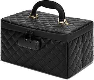 KaAutoler Caja de maquillaje portátil con cer...