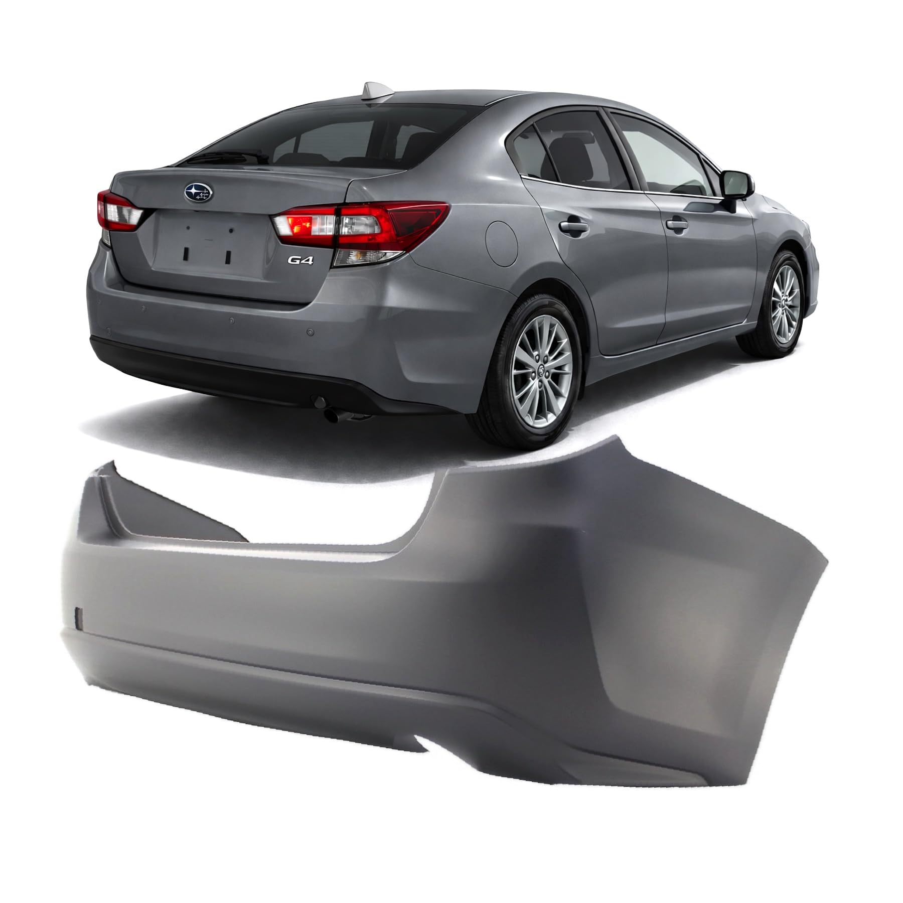FitParts Compatible with Subaru Impreza 2017–2020 Rear Bumper Cover