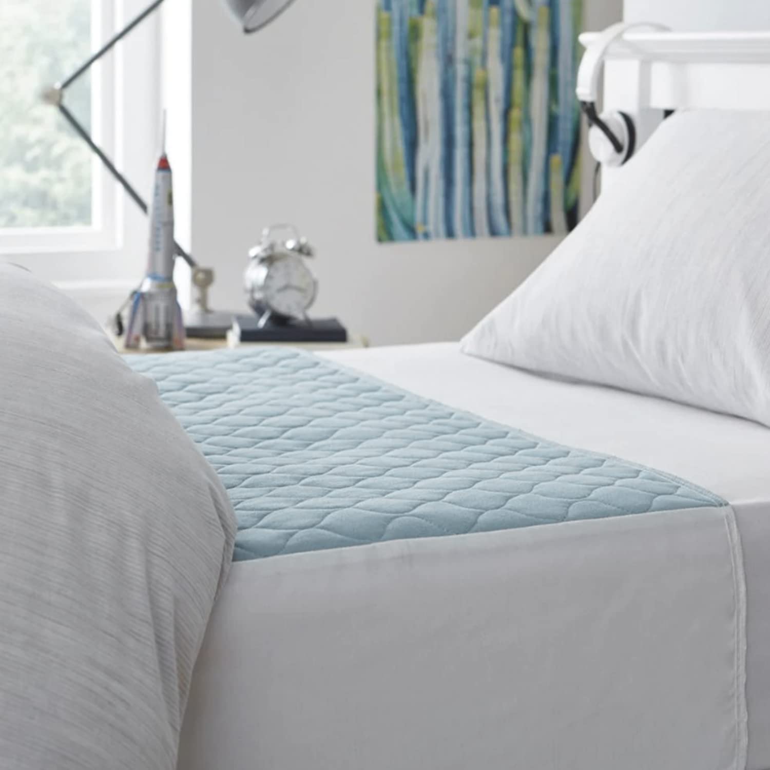 Empapador de Cama con alas Lavable de 135 - Capacidad de absorción de 3,15 L y Fabricado en España (Certificado: Oeko-Tex) (1)