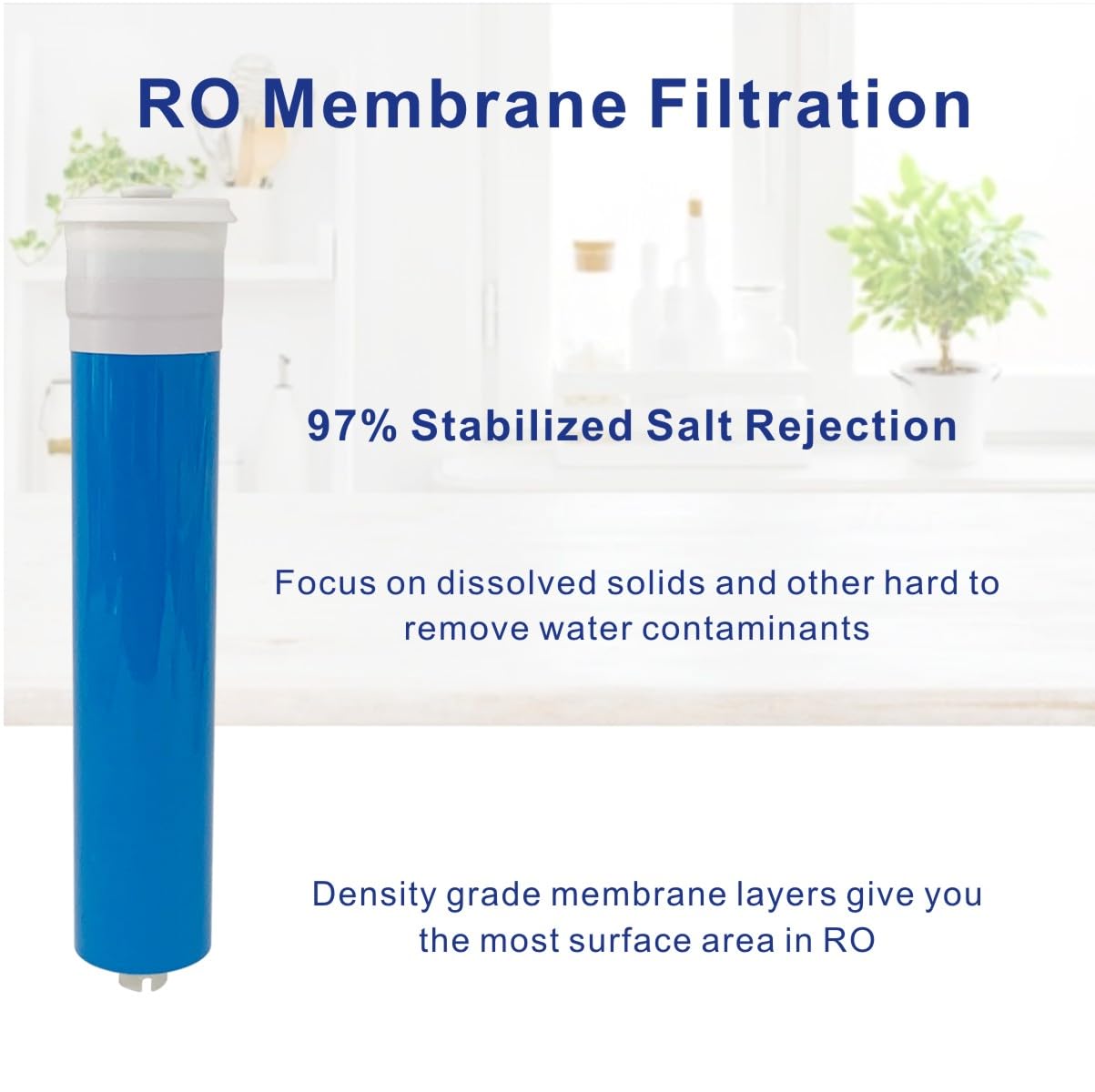 RO Lot de filtres de rechange avec membrane compatible avec système d'osmose inverse Microline TFC-400, comprend les filtres S7011, S7028, S1764RS et S7026