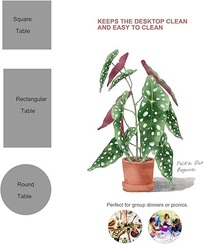 Vista 29 de Mantel Bohochic Redondo para Mesa de 4 Sillas de tela para decoración del hogar, cena, 30 x 30 pulgadas