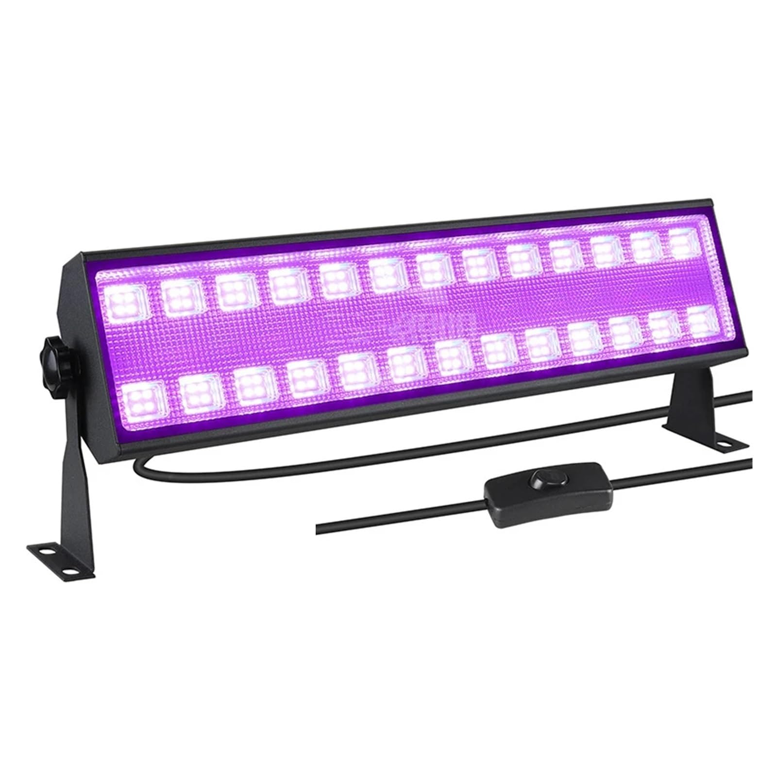 Reflektor Led UV 100W oświetlenie imprezowe 395nm 400nm IP65 wodoodporna ultrafioletowa fluorescencyjna lampa sceniczna z wtyczką Druk 3D