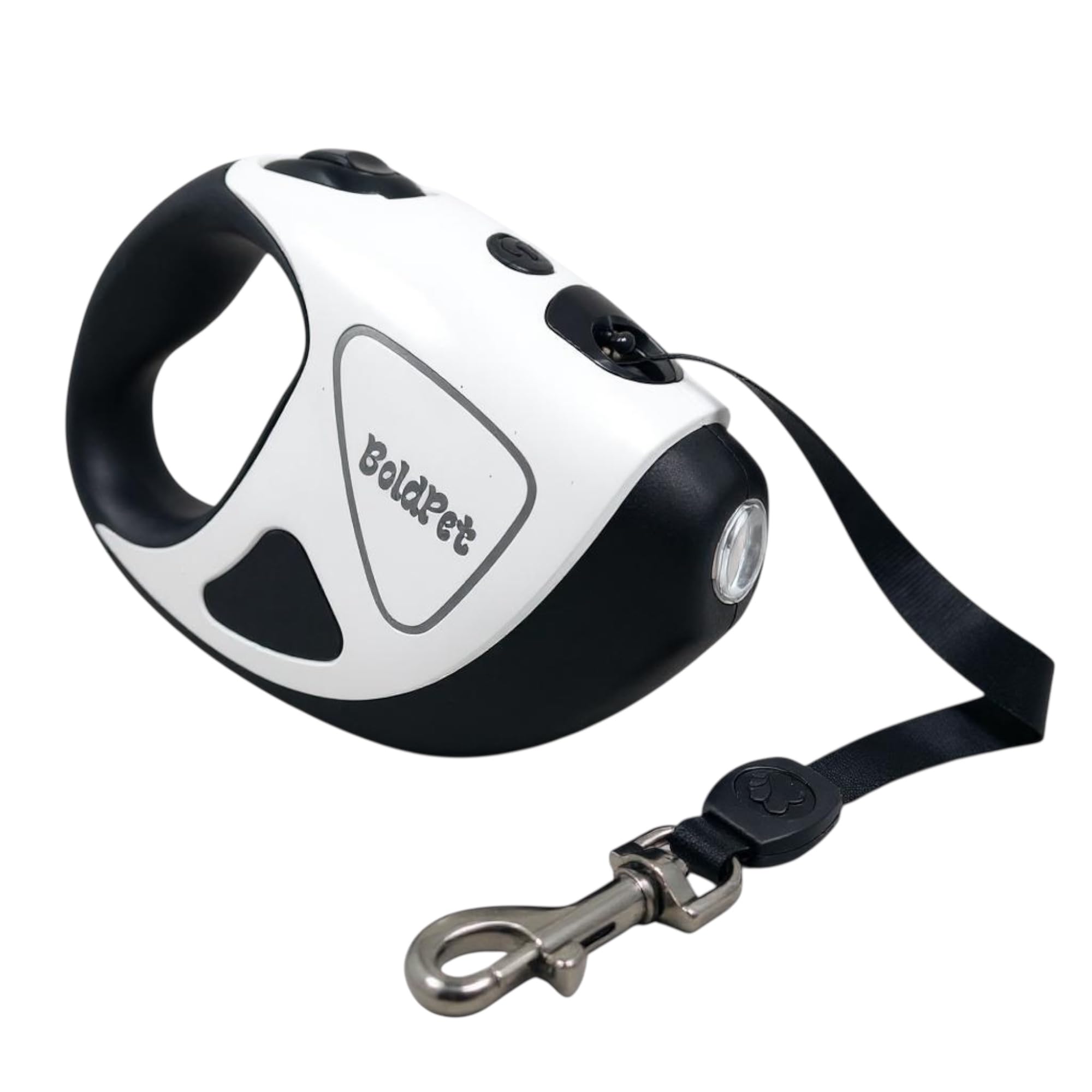 BoldPet® Retractable Dog Leash with LED Flashlight -10 Ft Tangle-Free Long Leash- Anti-Slip Grip - Dog Leash Retractable for Small Dogs up to 44 Lbs-