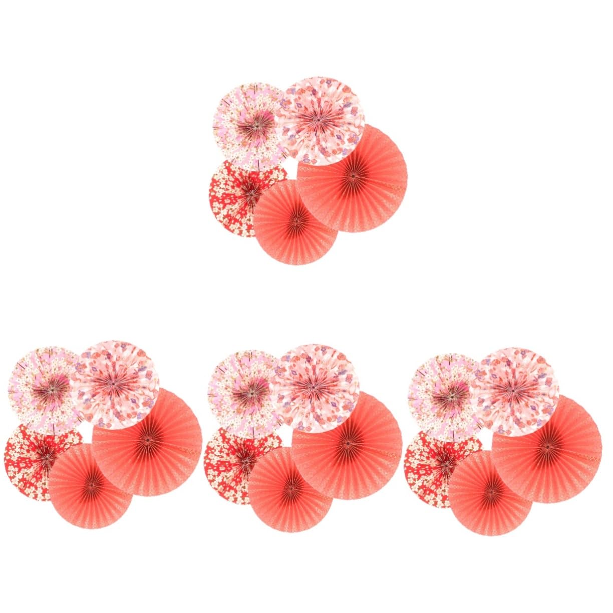TOPBATHY 20 STK Fächerblume Aus Japanischem Papier Papierfans Für Die Neujahrsparty Pom-poms-Blumen Aus fächer Für Festivalparty Festliche fächer Freunde Zen