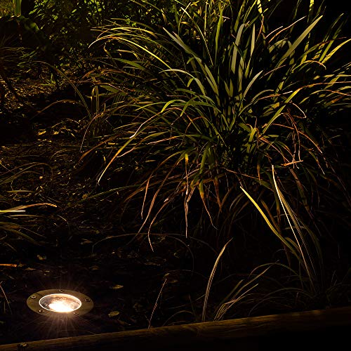 Lumen Logic 12V Brass In-Ground Well Light (Open Top) With 5W 2700K Mr16 Led Bulb #TOP7