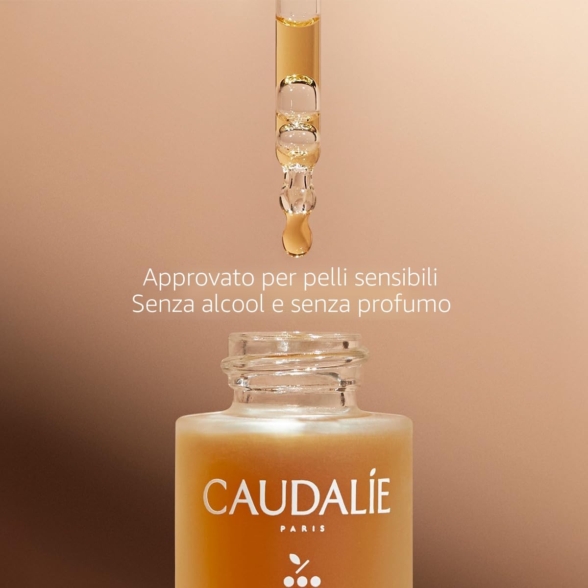 Caudalie Gocce Solari Autoabbronzanti – Abbronzatura Graduale e Personalizzabile, Acqua d'Uva Bio, DHA Naturale, 99% Origine Naturale, Senza Profumo, Senza Alcool, 15 mL