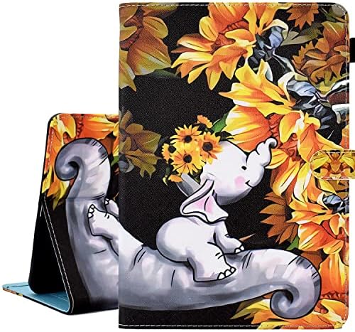 Ausmix for iPad 10.2 Inch Case 2021 2020 2019 (9th /8th /7th Generation), iPad Air 3 Case, PU Leather Protective Case Smart Cover with Auto Wake/Sleep for iPad 9 / iPad 8 / iPad 7,Purple Butterfly
