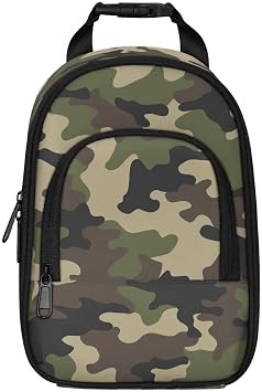 Kids Lunch Box for Boys - Camouflage Camo Insulated Lunch Bag for Girls - Reusable Waterproof Leakproof Lunchbox Small Cooler Tote Bag Snack Bag for Picnic School Daycare