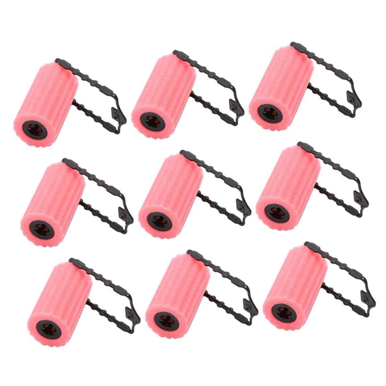 SHINEOFI 12pcs Pink Sponge Curling Hair Stick Heatless DIY Hair Styling Tools for Women Lightweight and Durable for Effortless Curls