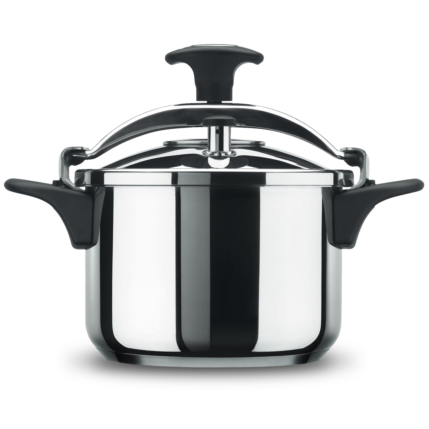 ALZA Melisa - Olla Express Tradicional Rápida, 6L, Acero Inoxidable 18/10, Cierre Progresivo, Todas Las Cocinas, Inducción, Base Sandwich